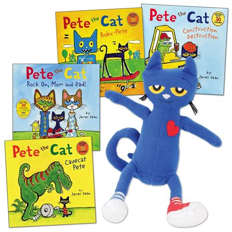 Pete the Cat Doll and 4 Paperback Book Set - Walmart.com - Walmart.com