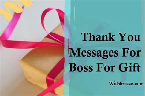 51+ Thank You Messages, Wishes and Captions For Boss For Gift - WishBreeze