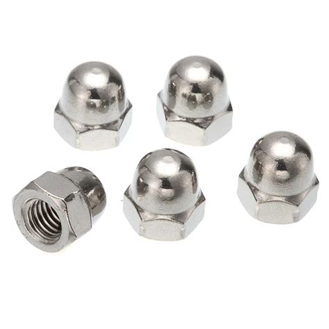 DIN1587 M4*8H Nickel plated Cap Nuts Decorative Cover Semicircle Acorn Nut stainless steel 304 ...