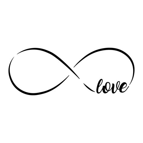 Love Infinity Symbol - 30" x 11" - Vinyl Wall Decal Sticker Art – Imprinted Designs