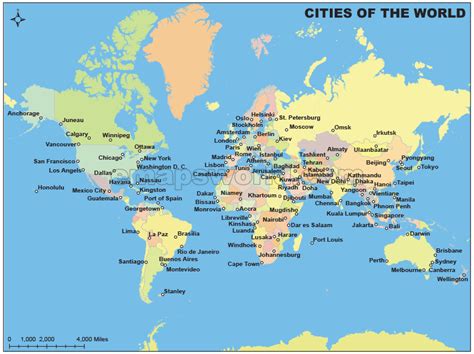 World Cities Map | Cities Map of World