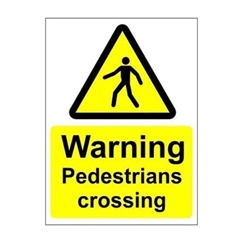 Warning Pedestrians Crossing Sign - Safety Signs from PARRS UK