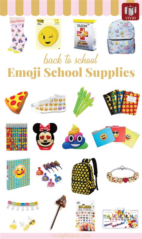 Emoji School Supplies: 20 Cute Emoji-themed Back to School Supplies