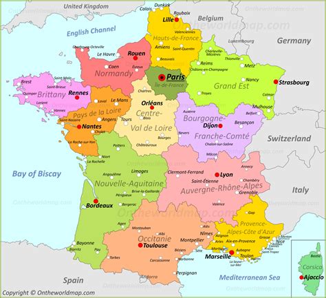 Map Of France Area Codes - Best Map of Middle Earth