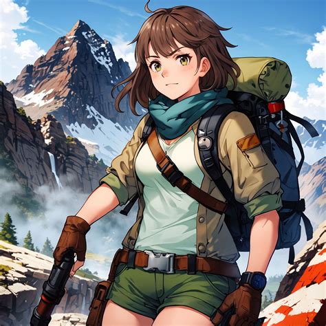 Girl Adventurer Anime Character Free Stock Photo - Public Domain Pictures