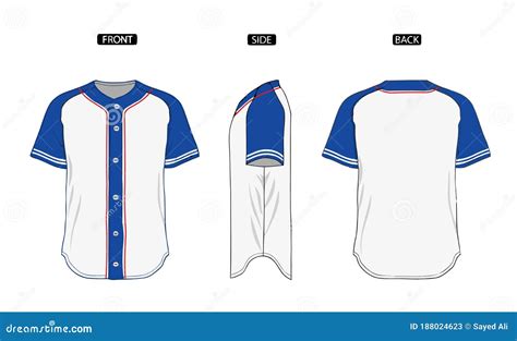 Baseball Jersey Sport Uniform Raglan Shirt Sport Template