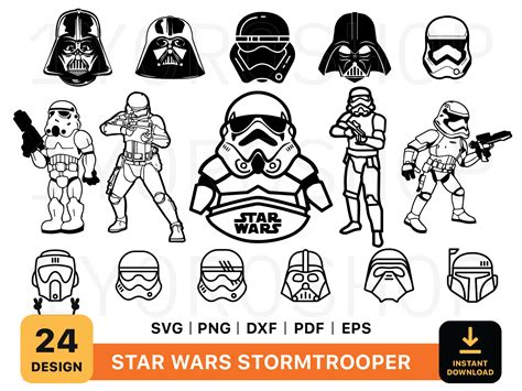 Starwars Stormtrooper Helmet Silhouette Svg Files, Star Wars SVG, Star ...