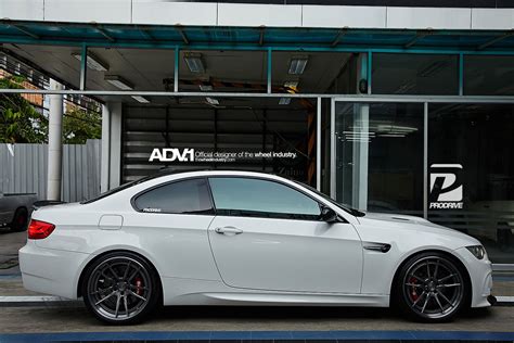 Amazing White BMW M3 Coupe Fitted With Deep Concave ADV1 Rims — CARiD.com Gallery