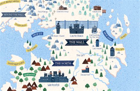 Game of Thrones sigils and illustrated map :: Behance