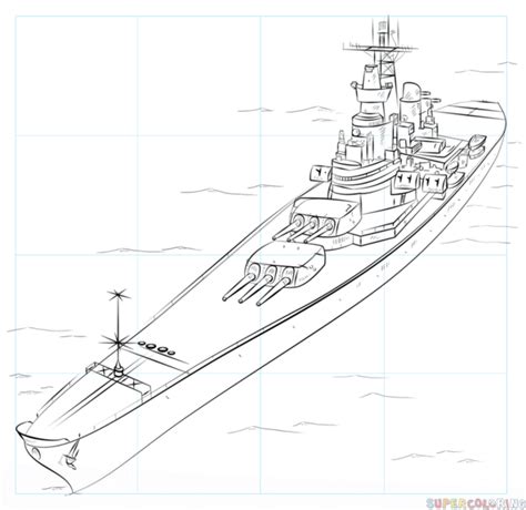 How To Draw A Battleship - DRAWING IDEAS