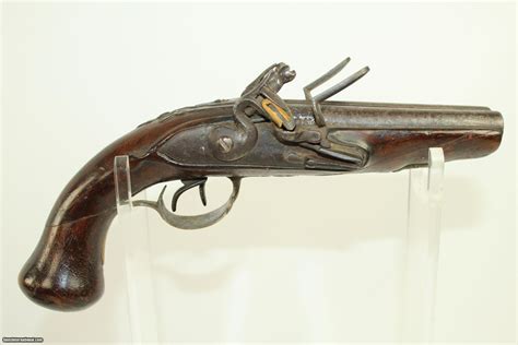 Antique EUROPEAN Double Barrel Flintlock Pistol