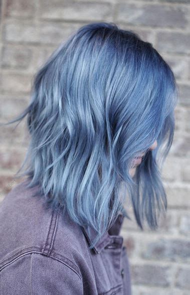 Mane Interest: smokey-ash-blue-hair-color