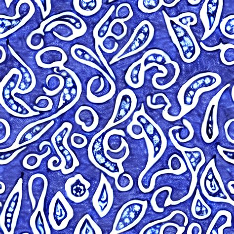 Blue Paisley Pattern · Creative Fabrica