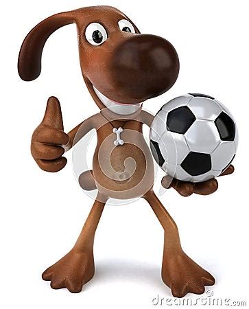 Dog Playing Football Stock Image - Image: 7639571