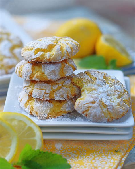 Classic Lemon Drop Crinkle Cookies - Southern Discourse