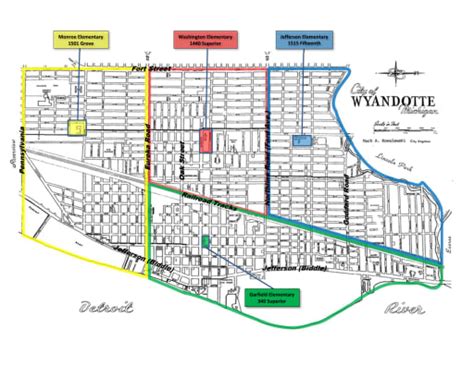 Map Of Wyandotte Michigan - North America map