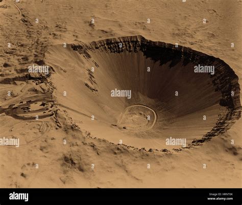 Operation Plowshare, Sedan Crater Stock Photo - Alamy