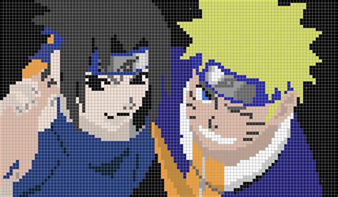 Naruto Easy Anime Pixel Art Grid - Goimages Pewpew