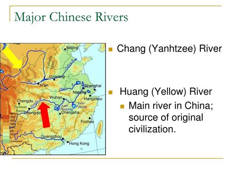 Ancient China Map With Rivers