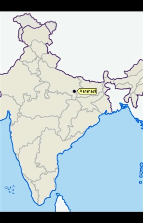 Banaras On Political Map Of India