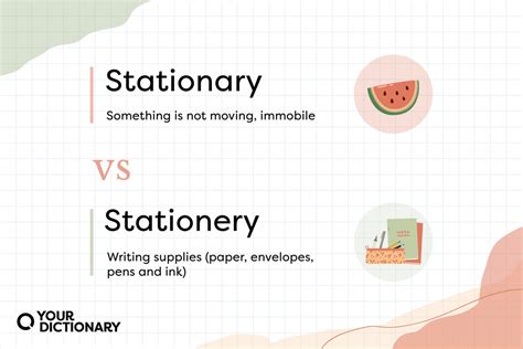 Stationary vs. Stationery: Know Which Word to Use | YourDictionary