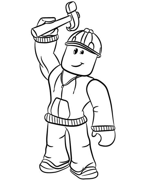 Roblox Builderman Coloring Pages