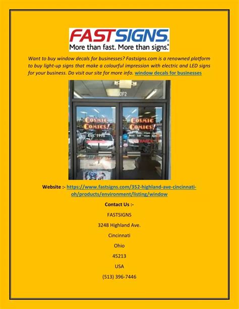 PPT - Window Decals for Businesses Fastsigns.com PowerPoint Presentation - ID:10559912