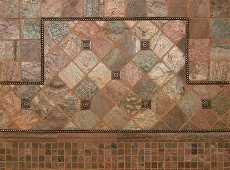 COPPER 1x1 Tumbled | Quartzite Mosaic Tile - Tilesbay.com