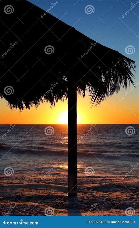 Tiki hut stock photo. Image of jolla, beach, sunset, paradise - 63026430