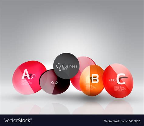 Circle banner template Royalty Free Vector Image