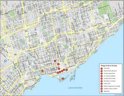 Map of Toronto, Ontario - GIS Geography