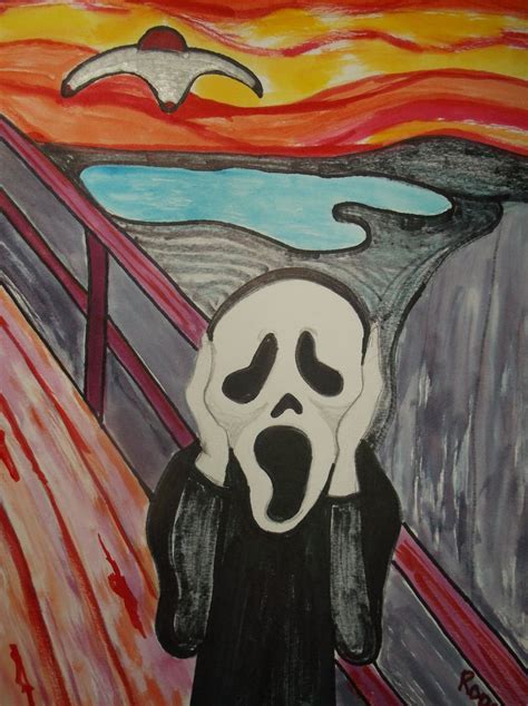 Painting:Ghost Face Scream by Rodster -Watercolor 11X14 - eBay -SOLD | Painting, Ghost face ...