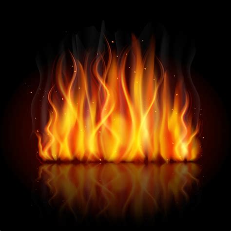 Burning flame background Vector | Free Download