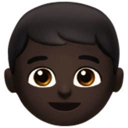 Boy: Dark Skin Tone Emoji (U+1F466, U+1F3FF)