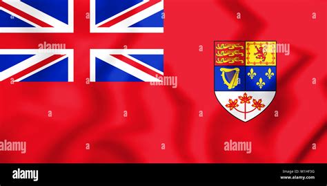 Canadian Red Ensign (1957-1965). 3D Illustration Stock Photo - Alamy