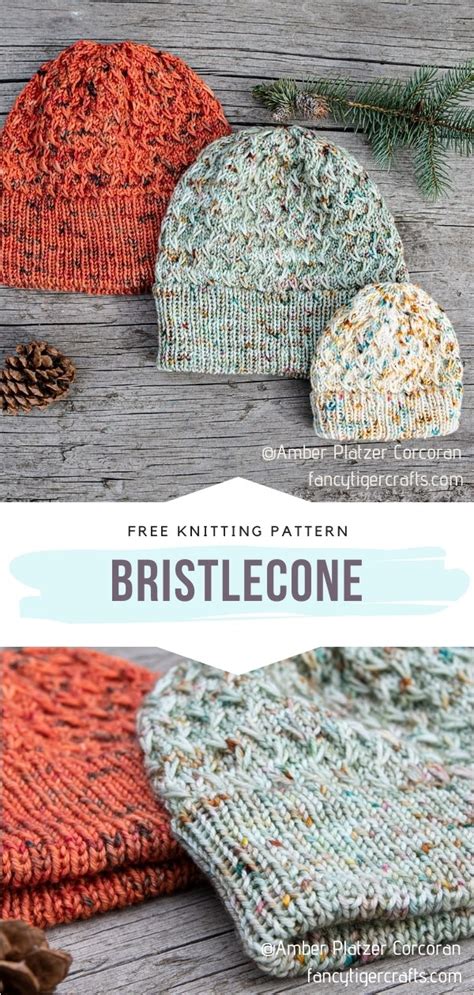 Textured Beanies for Cold Days - Free Knitting Patterns