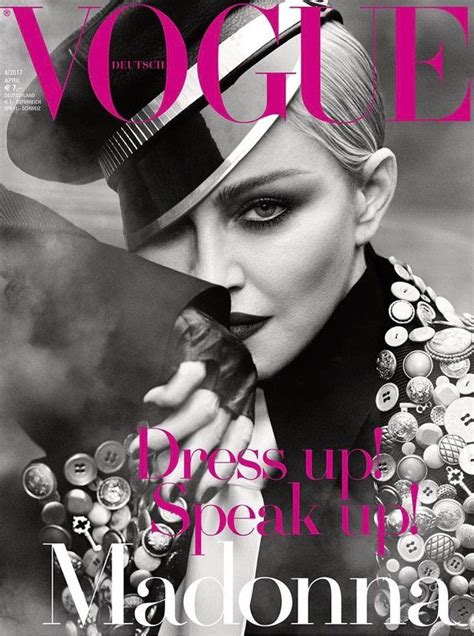 Pop Legend Madonna is the Cover Star of Vogue Germany April 2017 Issue ...