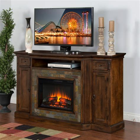 Sunny Designs Santa Fe 72 in. Electric Fireplace TV Console - Walmart.com - Walmart.com