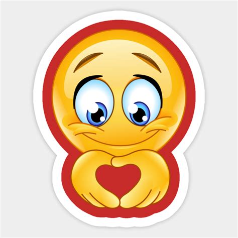 Heart Hands Emoji - Emoji - Sticker | TeePublic