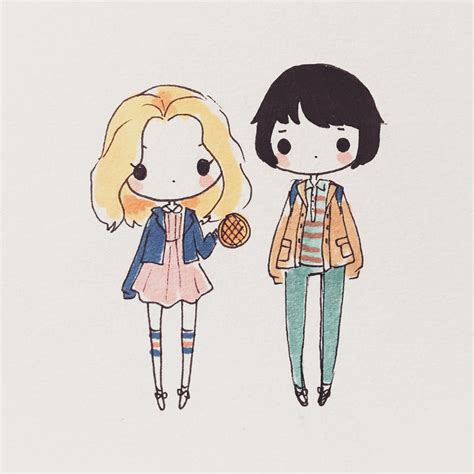 Stranger Things: Eleven and Mike by mochatchi on DeviantArt