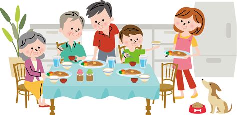 Family clipart dinner table, Family dinner table Transparent FREE for download on WebStockReview ...