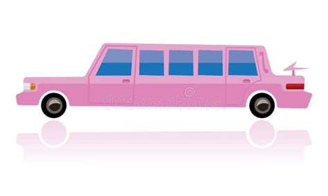 Pink Limo, Funny Cartoon Style Stock Illustration - Illustration of automobile, glossy: 37919169