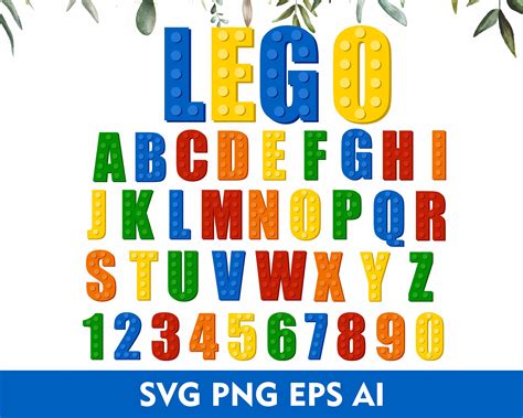 Puzzle Font Brick Font Svg Bricks Svg Letters for Cricut SVG - Etsy Canada