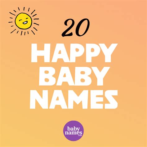 20 Happy Baby Names – BabyNames.com