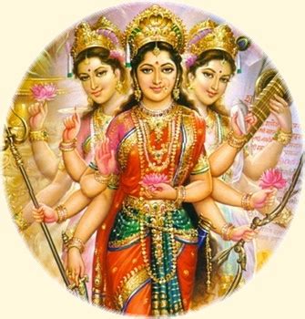 Tridevi of Saraswati, Lakshmi, Parvati – The Gold Scales