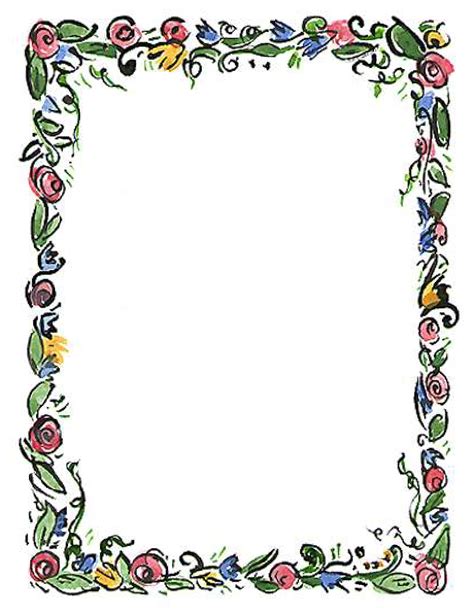 Flower Page Borders - Cliparts.co