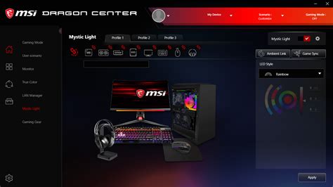 Mystic Light RGB Gaming PC - Recommended RGB PC Parts & Peripherals | MSI