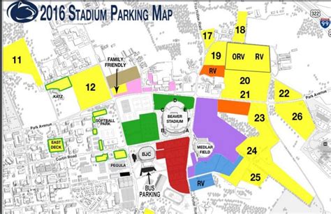 Penn State Parking Map Ced72Bd3436Abac1 At Psu | Buildyourownserver In Penn State Stadium ...