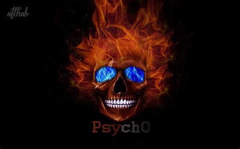 HD wallpaper: Skull Face, black background, fire, Psycho, Smile, Crazy ...