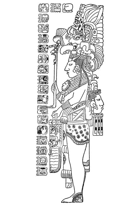 History Maya Civilization Coloring Pages